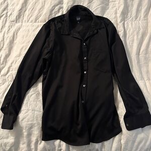 Classic black button down. Closet staple!